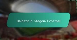 Balbezit in 3-tegen-3 Voetbal