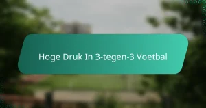 Hoge Druk In 3-tegen-3 Voetbal
